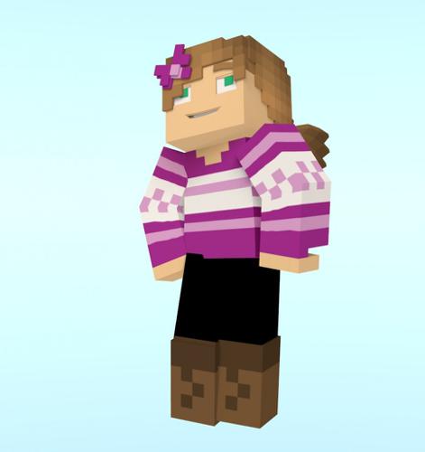 Girl Minecraft Rig  preview image